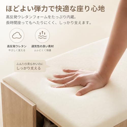ポータブルスツール 合皮素材 楕円ハンドル付き 耐荷重150kg 持ち運び簡単 お手入れ容易 玄関の靴履き替え/デスク下/リビング/ホームオフィス用 滑り止め付き 多機能ロースツール (C,A) [4]