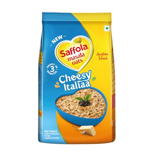Saffola Masala Oats Cheesy Italian, Creamy Flavoured Rolled Oats with High Fibre, Yummy Anytime Snack, 400g (B0CNX7RZ5C) Amazon Price History, Amazon Price Tracker