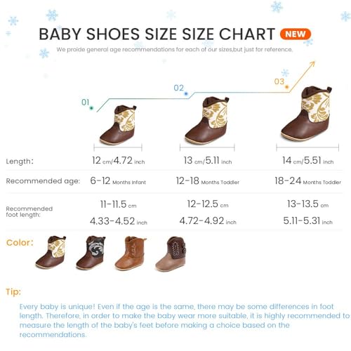 Meckior Baby Girls Cowboy Tassel Boots Side Zipper Moccasins Soft Bottom Non-Slip Toddler Shoe thumb #5