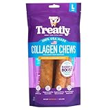 Treatly USA Collagen Rolls 9-10' Dog Chew Treats - Chicken Marinade Flavor, 4 Count/1 Pack