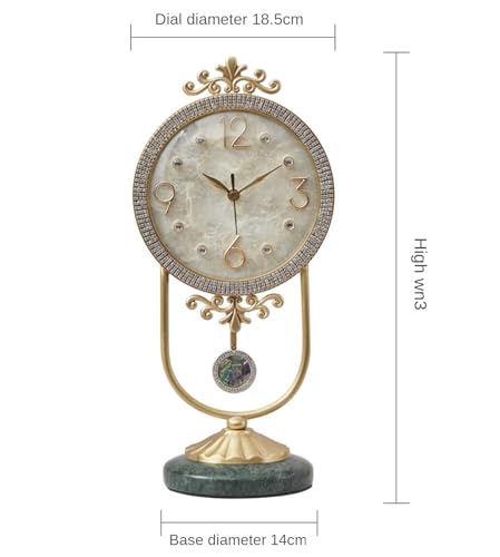 Reloj de sobremesa con péndulo sin cables molestos para el dormitorio 3