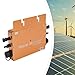 Produktbild Wechselrichter Balkonkraftwerk, Solar Inverter Modul Microinverter, IP65 Wasserdichter Mikrowechselrichter Photovoltaik Wechselrichter, für Solarpanel-Balkonkraftwerk (WVC-600W Gold)