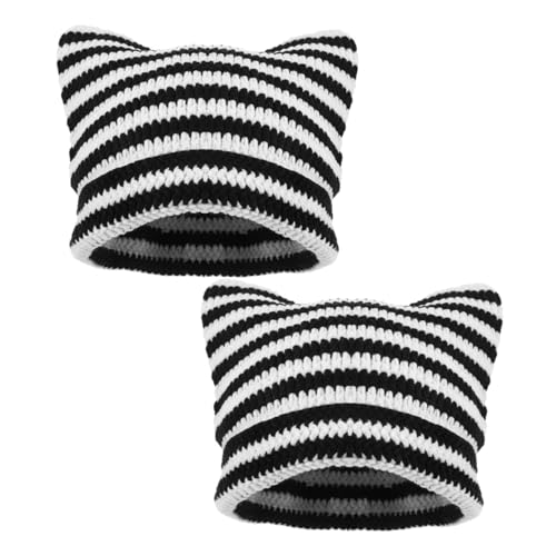 Bonnets chauds et confortables pour l'hiver femme tricotés main en maille