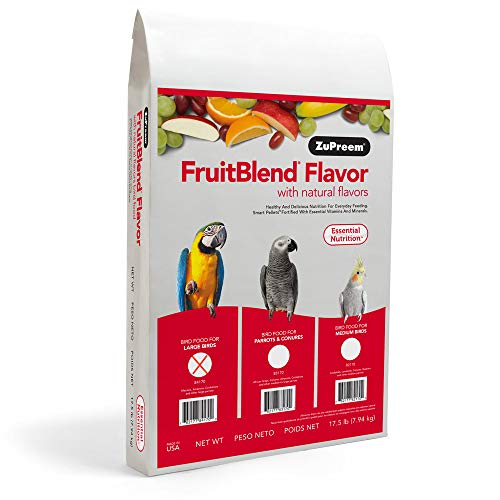 ZuPreem AvianMaintenance FruitBlend Bird Diet for Large Birds 17.5 pounds