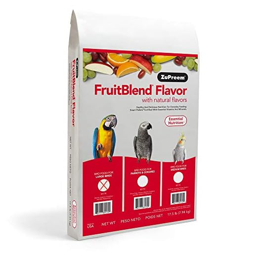 ZuPreem AvianMaintenance FruitBlend Bird Diet for Large Birds 17.5 pounds