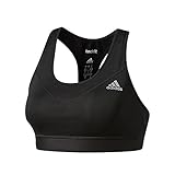 adidas Women's Techfit Bra, Black/Matte Silver, Large