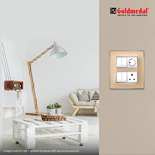 Image of Goldmedal Wega 6 Module Cover Plate, Gold