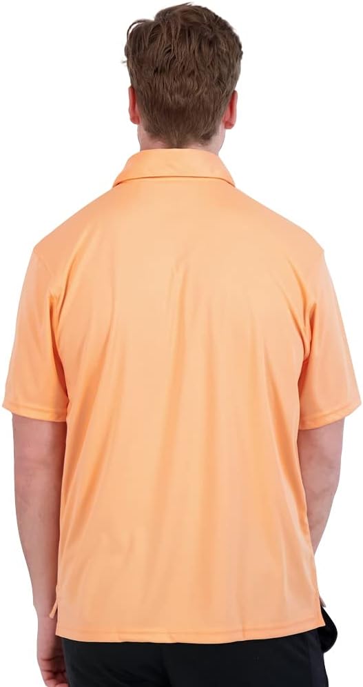Denali Men's Golf Polo UPF 50+ Short Sleeve Shirt, Quick Dry Activewear, Lightweight UV Protection