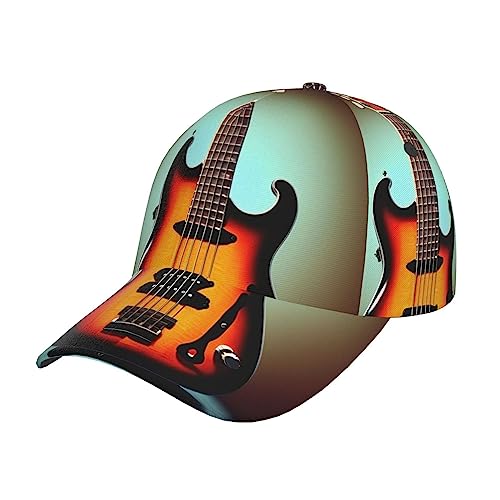 Casquette baseball queue de cheval anti-pression chapeau guitare basse pour cheveux longs