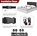 Sex Toy Restraint BDSM Restraint Couple Sex Toy Restraint BDSM red kit, 75 inch Adjustable Bed Restraint Sex Belt with Handcuffs, Eye mask, Couple Adult Toy Sweatshirt Yoga BZ/23