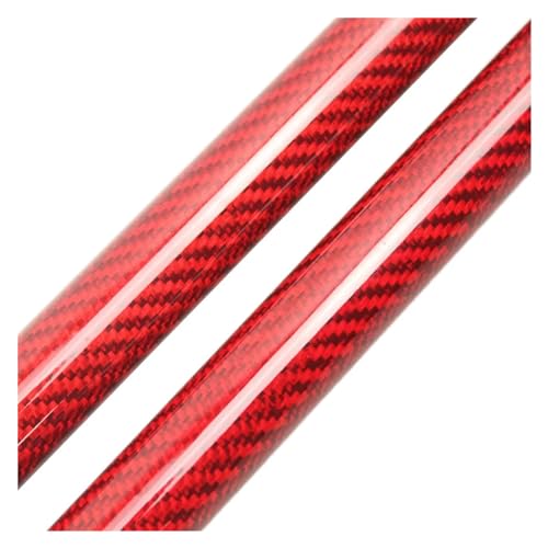 1992-1996年式トヨタマークII X90用リアトランクガスストラット(スポイラーなし、テールゲート、ブーツリフト、サポートロッド、ショック、バックドアステー、265mm)(Red carbon fiber)