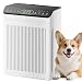 EVALIT Luftreiniger Allergiker, CADR 420m³/h, 200㎡, Air Purifier für Raucherzimmer gegen Rauch, Staub, Pollen, PM2.5 Anzeige, Luftreiniger für Haustiere,Aromatherapie, Hellweiß, 1 Pack + 3 Modi