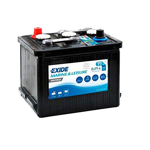 Exide Batería 6V 77Ah Acumulador 360 CCA Motor Clásico Vintage EU77