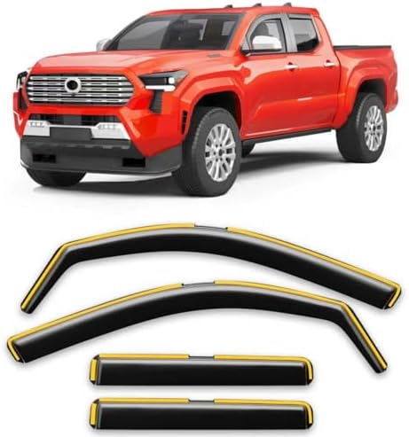 Window Visors Rain Guards for Toyota Tacoma DoubleCab 2024-2026