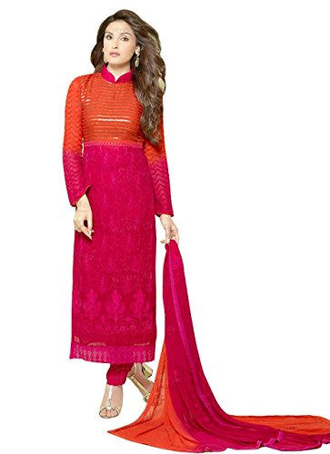 orange magenta suit