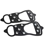 Crampones Antideslizantes for Zapatos, Calzado antihielo for Nieve, Senderismo, Antideslizante, for Acampar, Caminar, Escalar, de Hielo para Botas y Zapatos, Crampones(M 35 to 40)