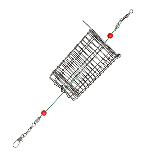 UperUper 10pcs Fishing Bait Trap Cage Feeder, Baits Cage Basket Holder Coarse Lure Feeder Fishing Tackle Kit