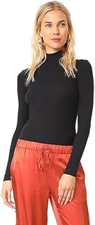 RZLECORT Women's Solid Turtle Neck Full Sleeve Casual Top