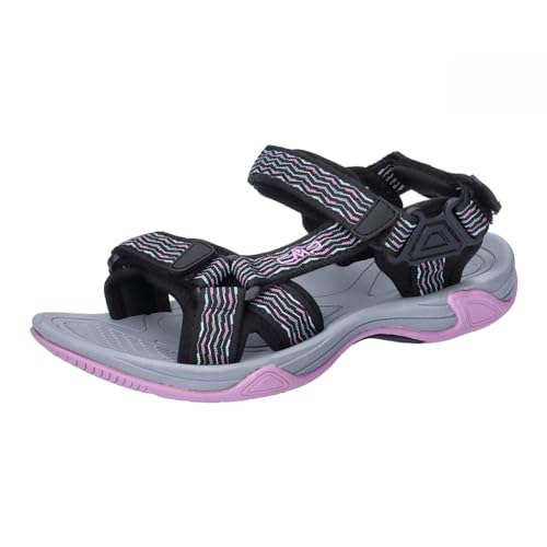 CMP HAMAL WMN HIKING SANDAL, Sandalias Deportivas Mujer, Plomo-Amatista, 37 EU