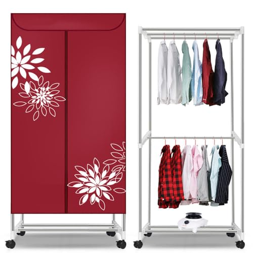 Secadora de roupas interna pequena de camada dupla 220V - capacidade de 15 kg, tempo de 180 minutos,