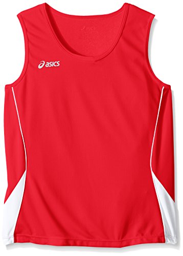 ASICS Girl's Girls Jr. Baseline Jersey, Red/White, X-Large