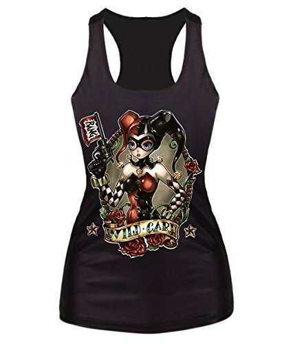 Ninimour- Fashion Digital Print Gothic Steampunk Tank Top (joker),joker,Regualr Size Fits XS-M