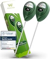 WENDOWERK® [2 Stück] Boden Feuchtigkeitsmesser für Pflanzen - [Grün/Grün] - Ohne Batterien - Verbessertes Feuchtigkeitsmessgerät Pflanzen [2026] – Premium Bodentester
