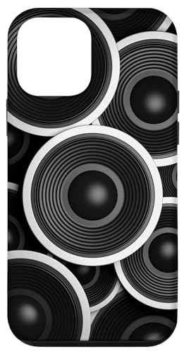 Subwoofer Bass Speaker Music Lover Pattern Background Carcasa para iPhone 12 Mini