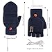 OhhGo - Guantes calefactables con USB, guantes de punto para invierno, medio...