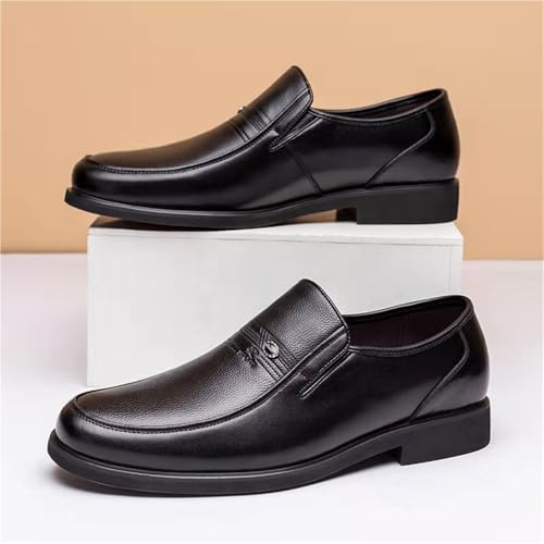 Men's Genuine Leather Loafers Breathable Soft Sole Slip On Dress Shoes for Business Casual Comfortable Oxfords Classic British Style Autumn Winter3