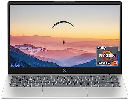 HP 14 inch Laptop, FHD Display, AMD Ryzen 3 7320U, 8 GB RAM, 256 GB SSD ...