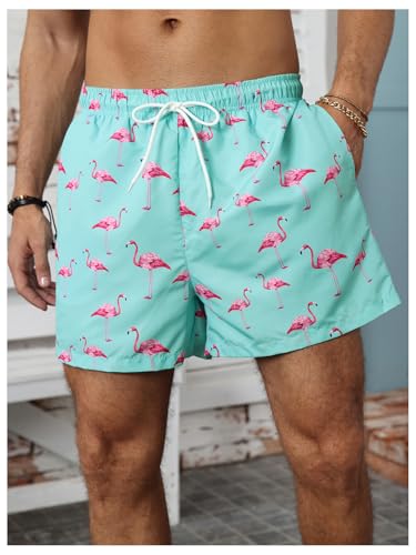 SHENHE Men's Swim Trunks with Compression Liner Swimming Bathing Suit Beach Shorts with Pockets4