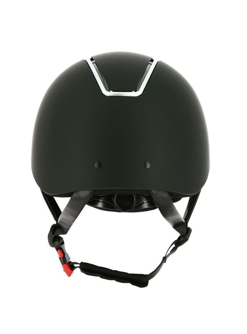 EQUITHEME Casque Glint Mat Noir/Argent Taille Bombe 52-54