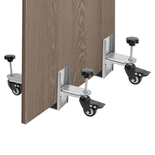 Dodoam Door Installation Tool for Doors 0.8 to 2.4 Inches Thick 500lbs Tool Kit,2 in 1 Heavy Door Dolly and Door Board Lifter Installation Tool Kit 500lbs,Door Installation Tool Kit 2 Pcs