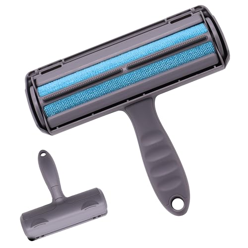 EcoNour Pet Hair Remover Roller | Cute Cat & Dog Hair Remover | Reusable Pet Hair Remover Brush | Self Cleaning Lint Roller for Pet Hair | Pet Hair & Fur Remover Tool for Couch, Carpet & Furniture