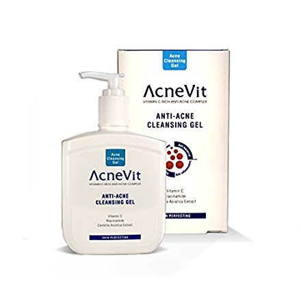 Anti-Acne Cleansing Gel | 200ml | Deep Cleansing with Vitamin C, Niacinamide & Centella Asiatica Extract | Hydrating, Anti-Inflammatory, Skin Perfecting