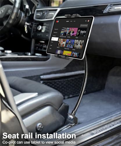 Soporte para tableta de coche con brazo flexible de cuello de cisne de alta rigidez 6