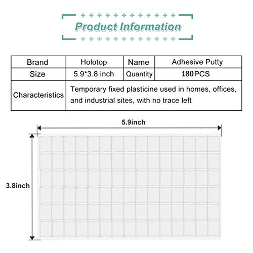 120 Pieces Removable Adhesive Poster Putty (White) Reusable Multipurpose Mounting Tacky Putty For Hanging Pictures Poster Art Photography (White 120Pcs) #TOP5