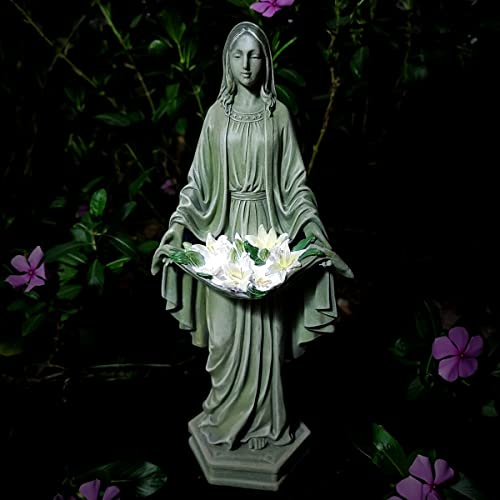 Chrui Virgin Mary Outdoor Garden Decor Statues, Outdoor Patio Angel Art Garden Cemetery Decorations Statue For Patio, Lawn, Yard Decoration , Housewarming Garden Unique Gift #TOP6