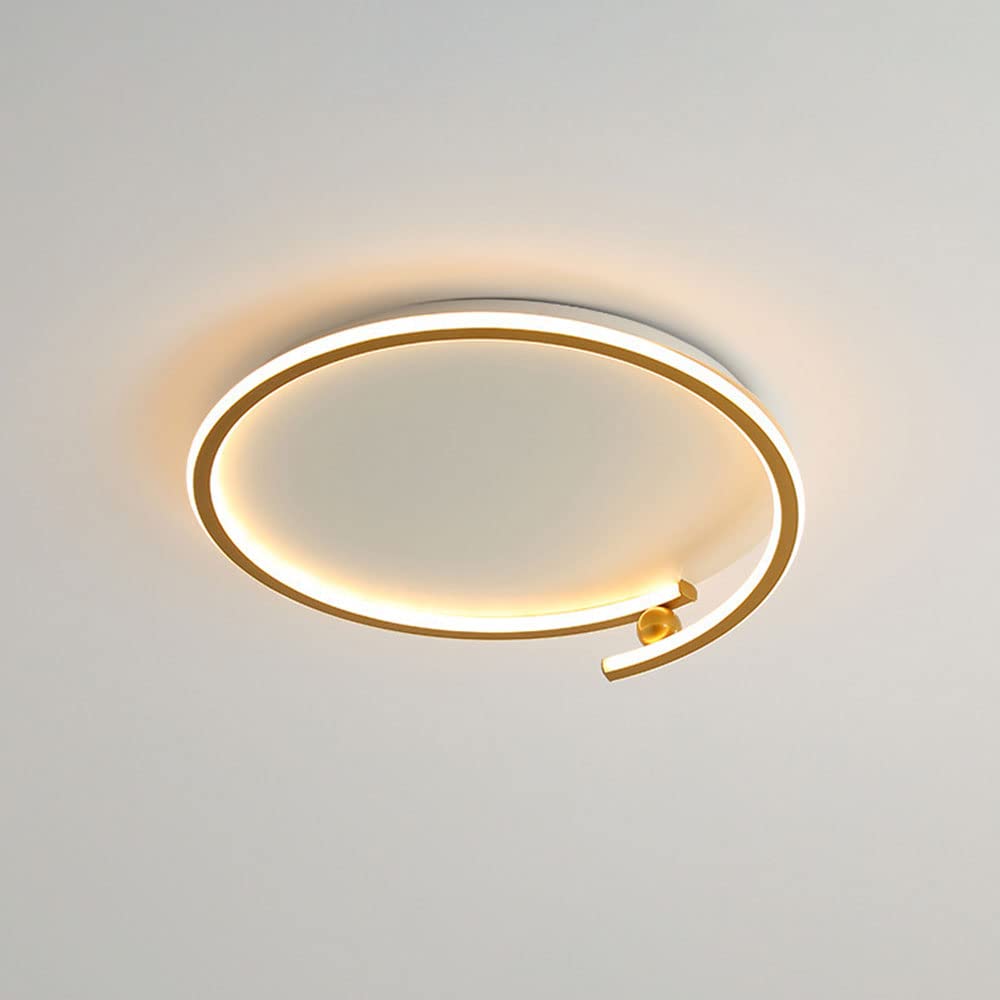 Plafonnier encastré plafonnier fer anneau extérieur plafonnier rond LED
