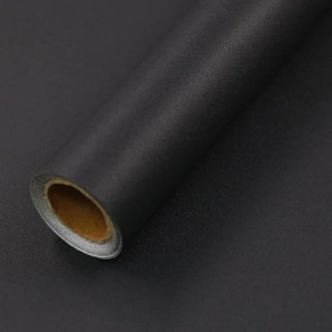 Abyssaly Black Self-Adhesive Wallpaper Roll Cover