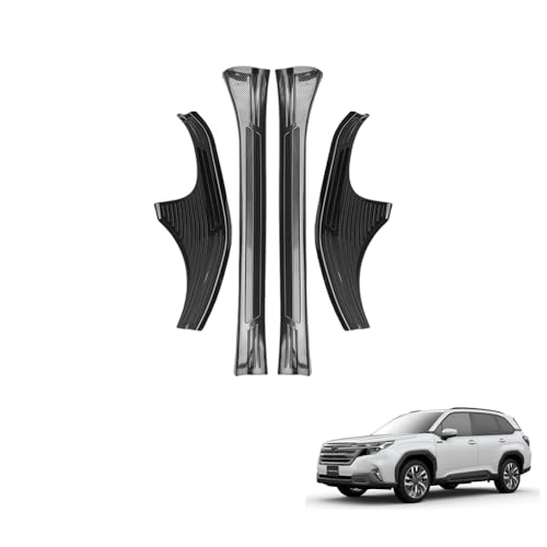 TARCELL 新型 フォレスター SL系 アクセサリー サイドスカッフプレート サイドステップガード サイドステップガーニッシュ ステンレス製 車種専用設計 キズ防止 FORESTER SL型 内装 カスタムパーツ「4p・カーボン調」