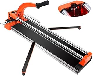 QLQSIMON 24 Inch Manual Tile Cutter- Ceramic Tile Cutter Hand Tool- Porcelain Tile Cutter- Accurate Guide- Anti-Skid Feet- Adjustable Measurement Ruler