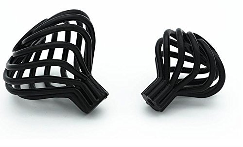 Lorigun Alloy Knob,Birdcage Round Cabinet Knob, 10 Pack, Dark Black #TOP6