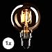 Produktbild CROWN LED Edison Glühbirne E27 Fassung, Dimmbar, 4W, Warmweiß, 230V, EL04, Antike Filament Beleuchtung im Retro Vintage Look