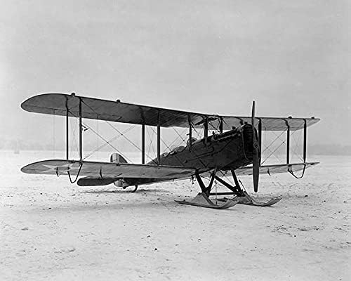 Dehavilland DH-4 Airplane w/Skis 3/4 View 11x14 Photograph Photo Print