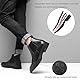 SANNAX Herren Chelsea Stiefel Boots Stiefeletten Business Formelle Mokassins Abendschuhe Formal(EU45,Schwarz)