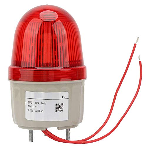LED Lumière de Signal Stroboscopique 220V AC/3W, BEM-2071 LED Clignotant Phare Lampe d'Avertissement de Alarme Lumière, Voyant d'avertissement à LED Boulon de Fixé, Diamètre 75mm