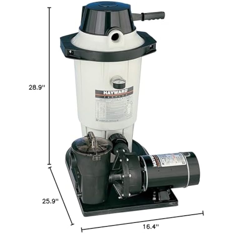 Hayward W3EC40C92S Perflex 1 HP Diatomaceous Earth Filter Pump System for Above-Ground Pools