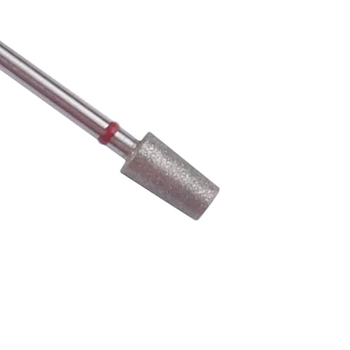 Miniatura 4 de MZCMSL Juego de brocas para cutícula de barril cónico con estuche, 6 brocas de diamante profesionales para manicura de salón de uñas, broca de